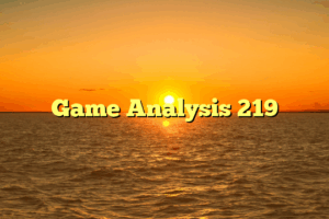Game Analysis 219