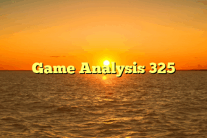 Game Analysis 325