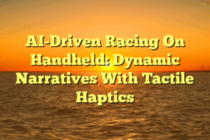 AI-Driven Racing On Handheld: Dynamic Narratives With Tactile Haptics