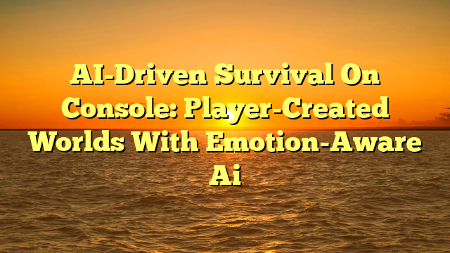AI-Driven Survival On Console: Player-Created Worlds With Emotion-Aware Ai