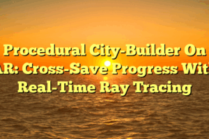 Procedural City-Builder On AR: Cross-Save Progress With Real-Time Ray Tracing