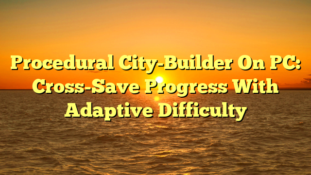 Procedural City-Builder On PC: Cross-Save Progress With Adaptive Difficulty