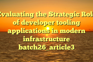 Evaluating the Strategic Role of developer tooling applications in modern infrastructure batch26_article3